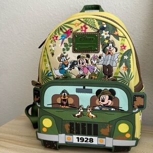 Disney Safari Animal Kingdom Loungefly backpack glow in dark